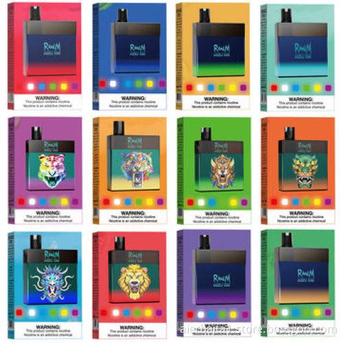 2021 Hot Sale RM Dazzle King Disposable E Cigarette with Fruit Flavors and Customized Colors Ecig